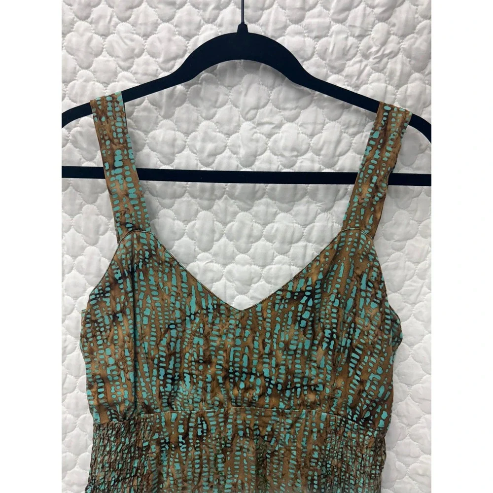 Bali Batik Hand-Painted Sundress Size Small –‎ Artisan Resort Wear Summer Dress - Picture 3 of 10